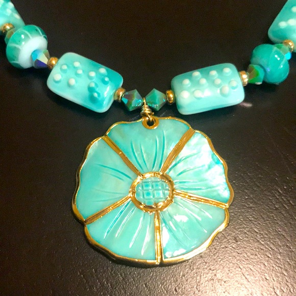 Turquoise Necklace & Earring Set ❤️